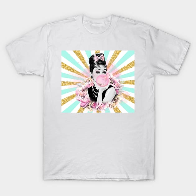 Bubblegum Princess Audrey T-Shirt by LisaCasineau